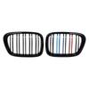 For BMW E39 5 Series 525 528 530 Gloss Black Grille Car Front Hood Grill Kidney Grilles Racing Grill 99-03 Accessories Dual Line