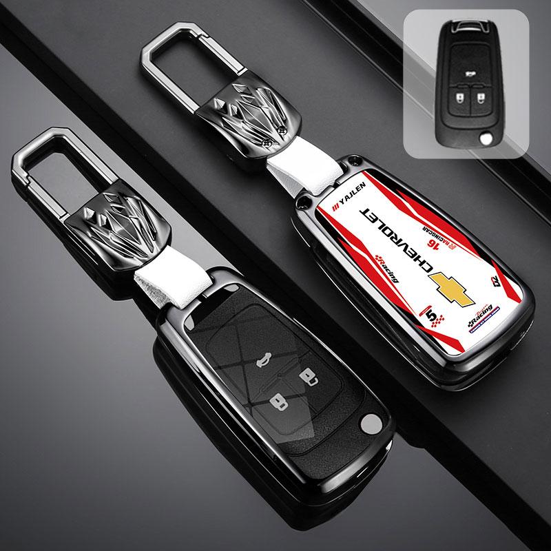Zinc Alloy Car Key Case Cover For Chevrolet Cruze Aveo Trax Sail Malibu Captiva Prism Spark Trailblazer Blazer Camaro Traverse