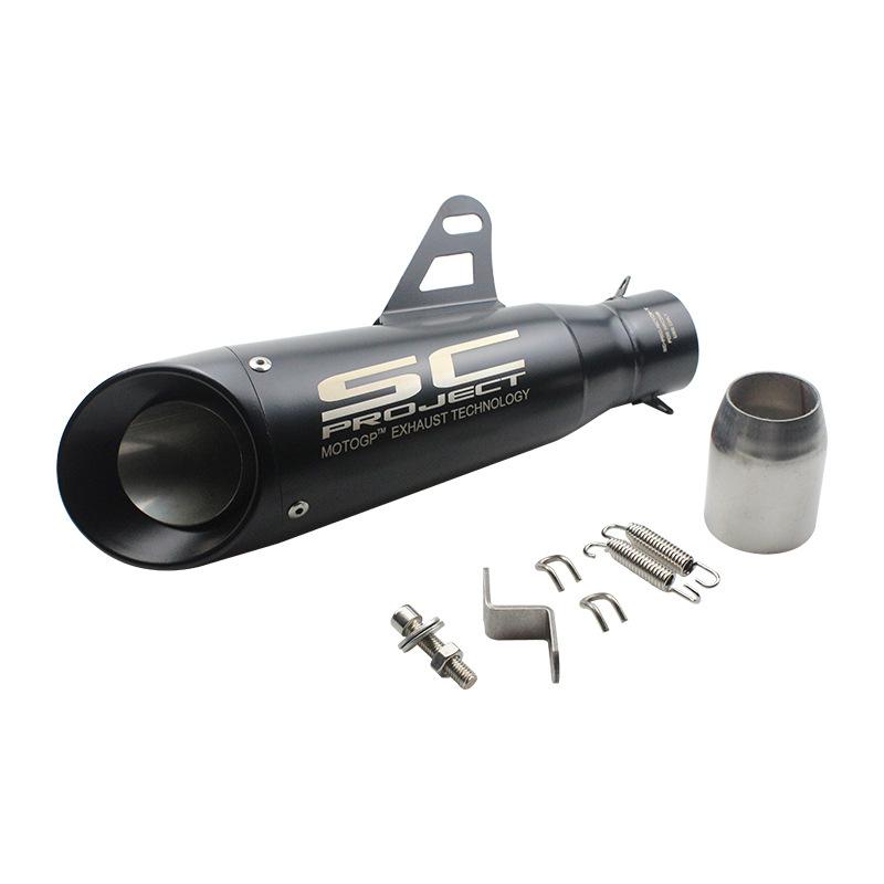 Tuyau d'échappement modifié pour moto Z900 Ninja 400 Cb650R R3 Échappement SC modifié, deuxième couche 51 mm