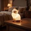 10 stuks Miniatuur Lichtgevende Schattige Siamezen Kat Kitten Kat Micro Landschap Ornamenten Voor Decoratie Decor Kamer Bureau Accessoires