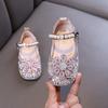 Autumn new style ladylike baby girl children's princess rhinestone single shoes leather shoes dance performance shoes