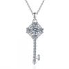 Moissanite Sunflower Key Necklace Clavicle Chain Women