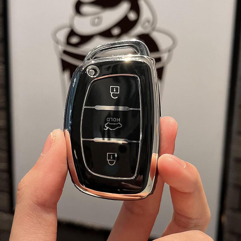 Tpu Car Key Cover Skin For Hyundai Tucson Elantra Creta Sonata Ioniq Creata Ix35 I20 Remote Fob Shell Case Auto Accessories