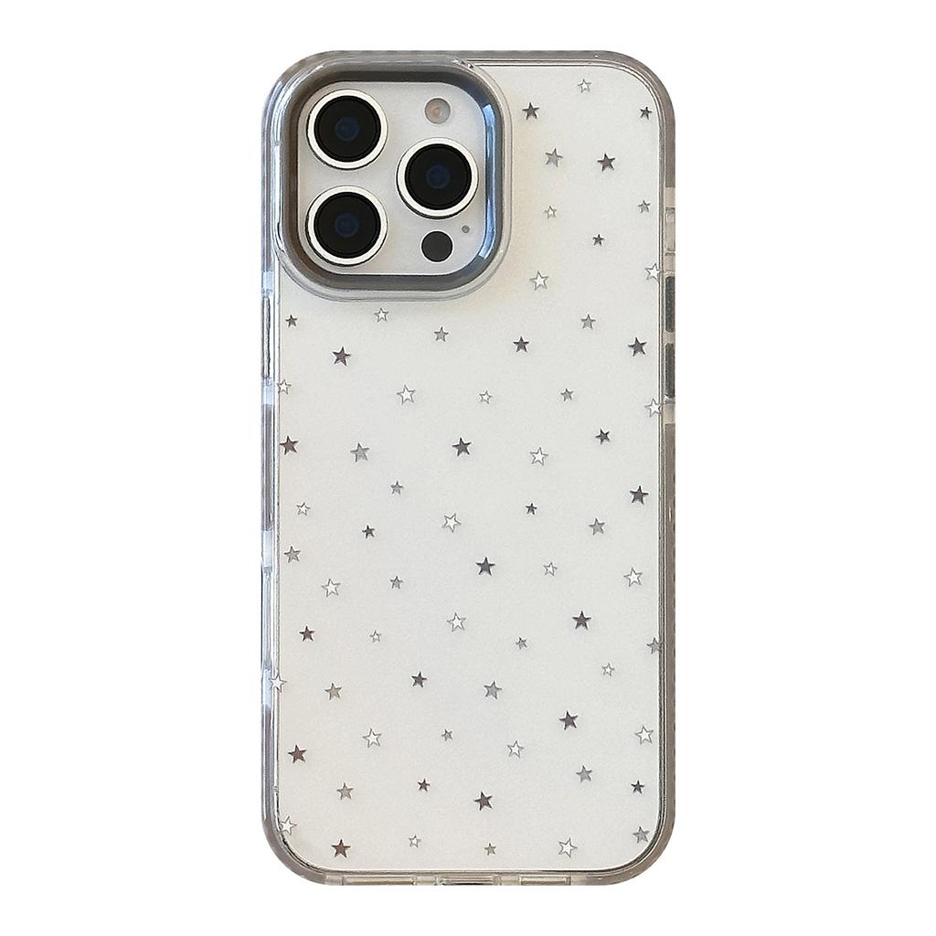 Gray Star Graffiti IPhone 15 Apple 16 Promax Mobile Phone Case Suitable for 14 Personality 13 Transparent 11 Soft Magnetic Suction