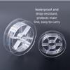 Transparent Plastic Floss Bobbins Flat Thread Spools New Empty Spools  Crafting