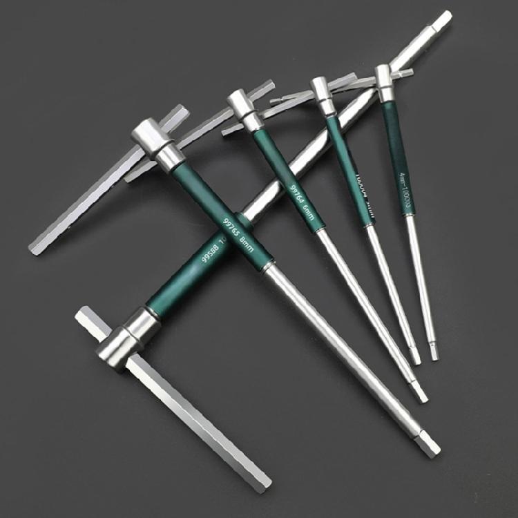 T Type Universal Hex Socket Wrench Steel Lengthen Allen Key Wrench Non-slip