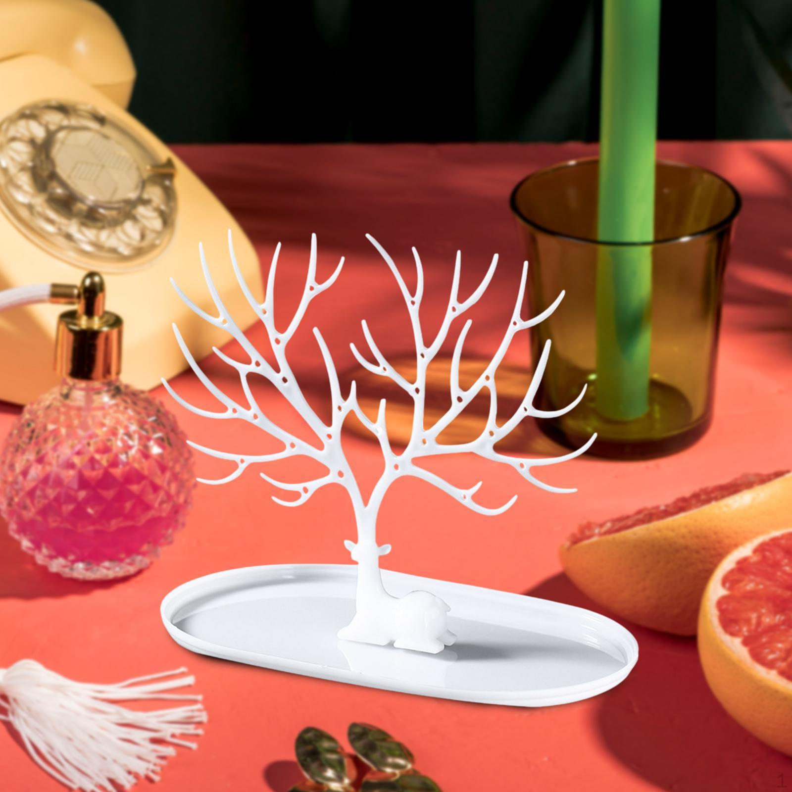 

Стойка-дисплей для украшений в виде оленя, держатель для хранения, башня-комод в виде дерева, подвесной органайзер для сережек для with hole