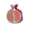 S925 Silver Avocado And Pomegranate Shaped Beads For Fruit Theme DIY Handmade Jewelry Craft Accessories