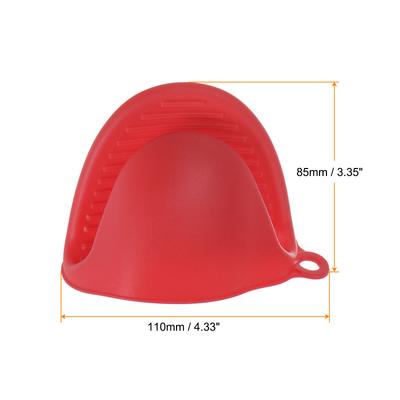 Silicone Pot Holders Heat Resistant Silicone Cooking Pinch Grips Mini Oven Mitts Pinch Rubber Grip Pot Holders Finger Protector