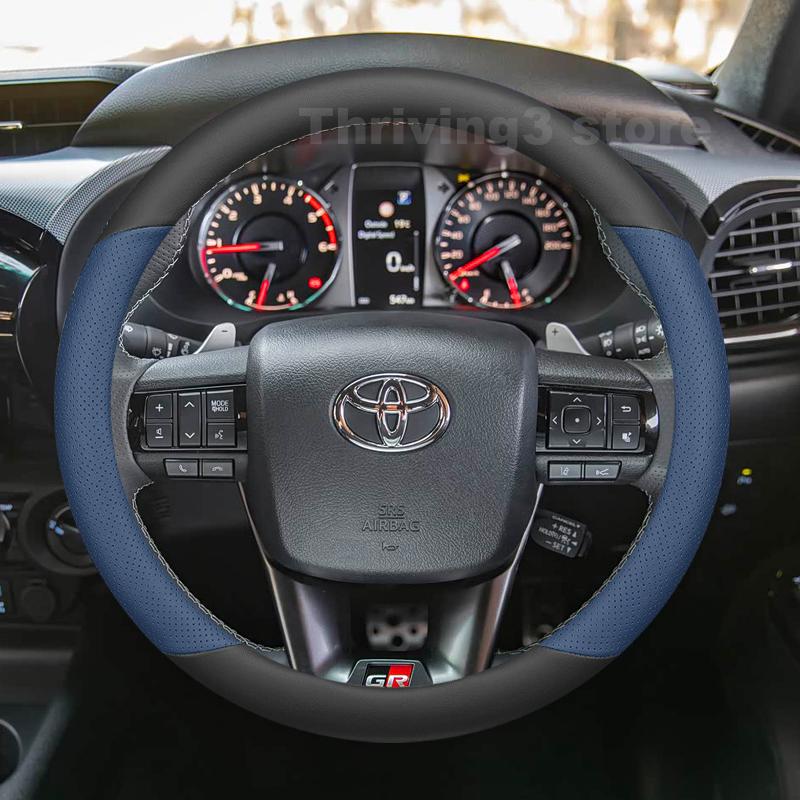 Leather Car Steering Wheel Cover For