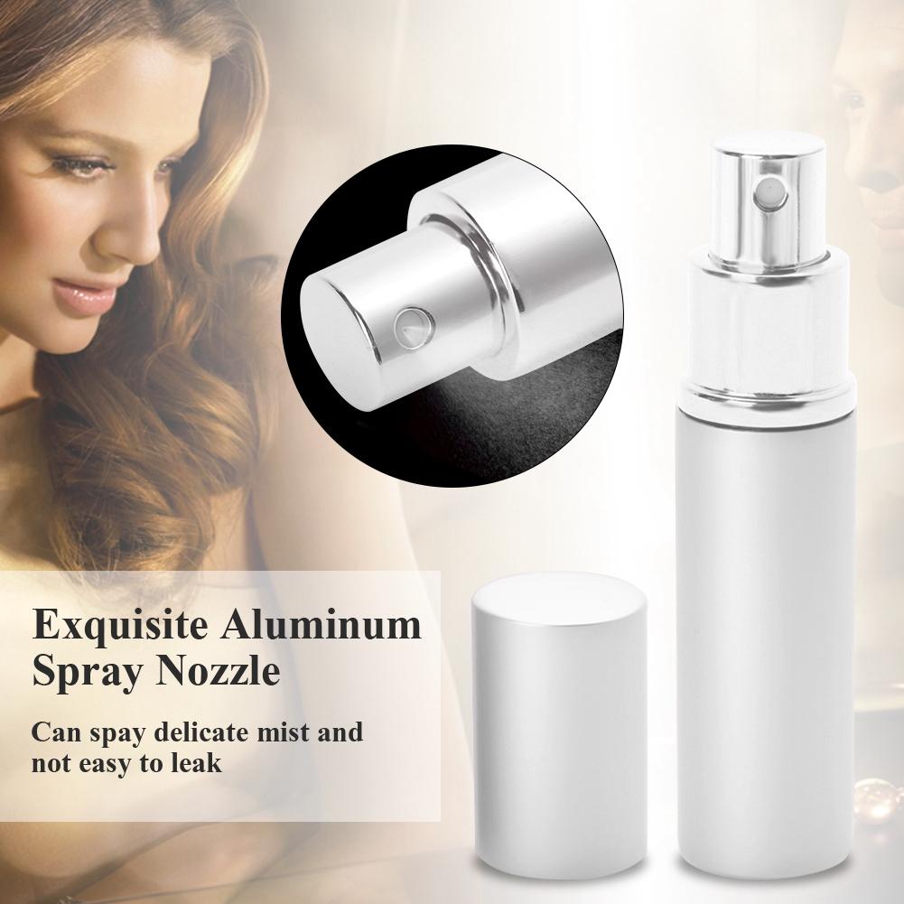 10ml Refillable Perfume Bottle Portable Empty Pump Lotion Perfume Atomizer Silver