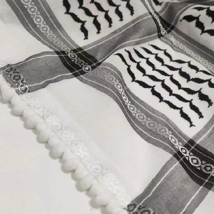 Multi Purpose Jacquard Pattern Kerchief Teens Keffiyeh Headscarf Religious Scarf