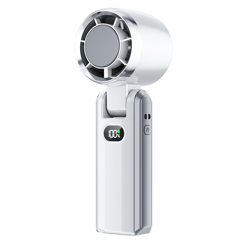 Portable High Speed Cooling Handheld Fan 3600mAh Rechargeable 100 Wind Speeds Mini Foldable Air Cooling Turbo Fan Camping hiking