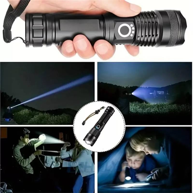 High Brightness Portable P50 Led Flashlight With Durable Aluminum Alloy Waterproof Design Ideal For Camping And Hiking