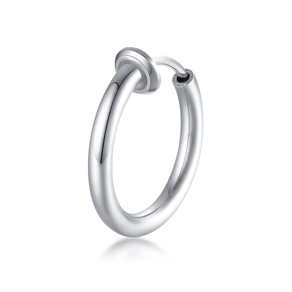 Classic Stainless Steel Rivet Clip Earring for Men Women,Anti Allergy Non-pierced Huggies Earrings,Rock Punk Jewelry Gift