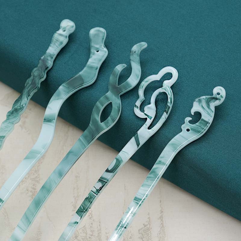 Neue Essigsäure-Haarstäbe im chinesischen Stil für Damen, Vintage-Harz-Essstäbchen-Haarnadeln, Haarspange, Kopfschmuck, Haarschmuck-Accessoires