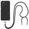 Coque de Protection Souple en Silicone avec Cordon pour Samsung Galaxy A12 - PROSHOP - Noir