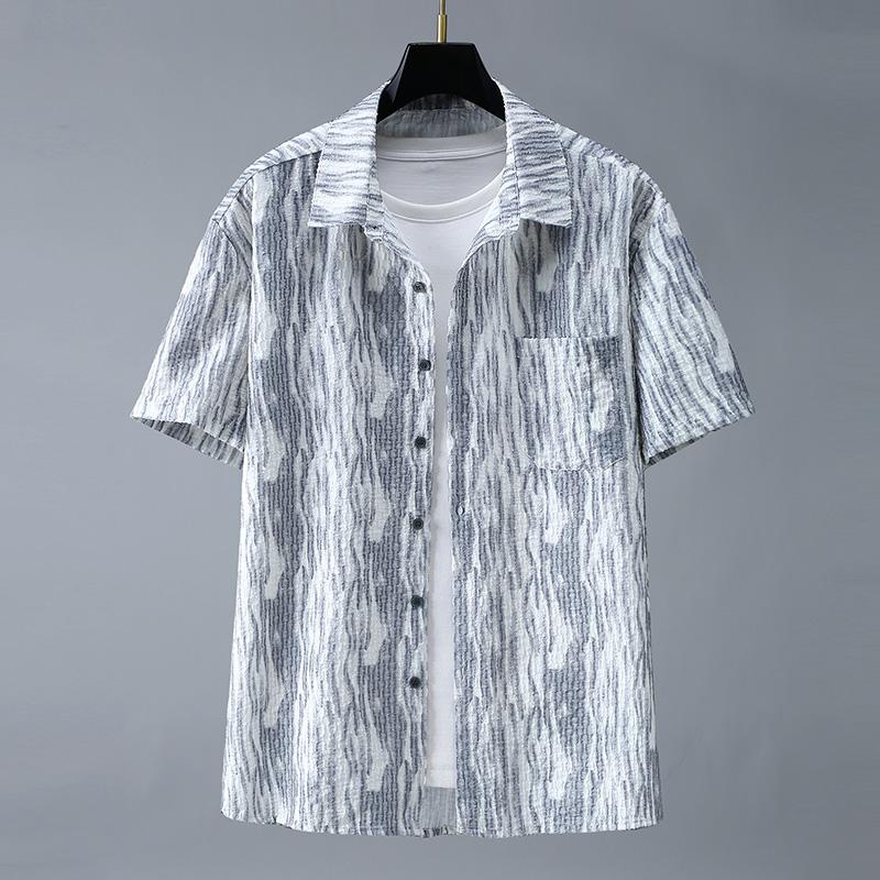 

Мужские рубашки с коротким рукавом, летняя мода, большие размеры 4XL-11XL, полосатая рубашка большого размера, мужская рубашка 11XL белый