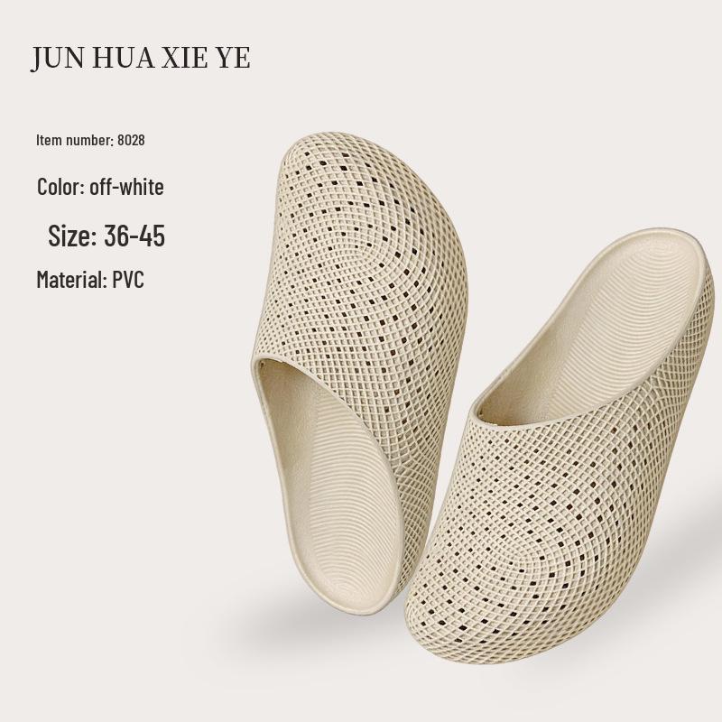 Summer Couple's Non-slip Breathable Indoor Bath Slippers for Men & Women