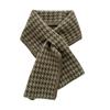 Lazy Cross Scarf Women's Autumn and Winter Fashion Versatile Couple Neck Protection Thickened Warm Soft Waxy Knitted Scarf