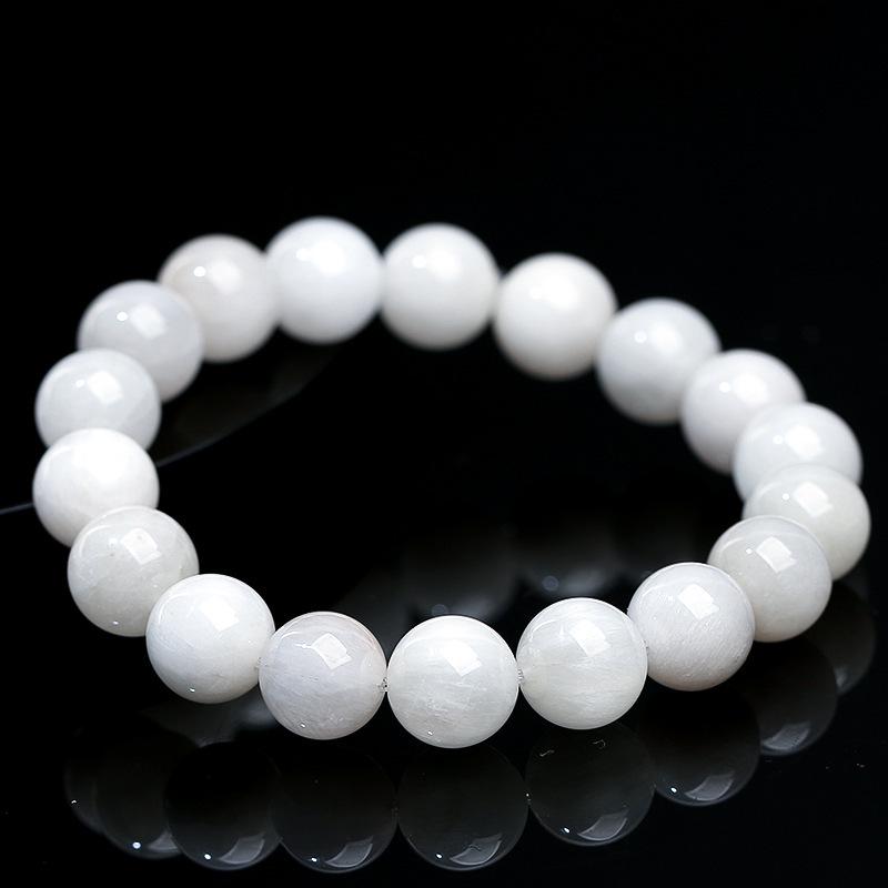Hongxirui Crystal White Rabbit Hair Rutilated Quartz Bead Bracelet