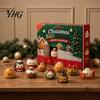 Stress Relief Fidgets Christmas Squeeze Advent Calendar 2026, 24 Days Dumpling Fidget Toys Countdown Desktop Relaxation Calendar, Soft Sensory