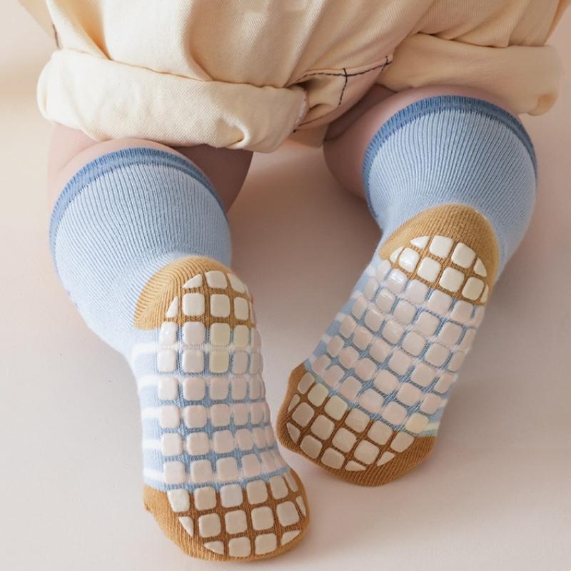 Baby Anti Slip Floor Sock Newborn Footwear Spring Autumn Middle Tube Sock Boy Girl Soft Cotton Cartoon Socks Kids Cartoon Sock