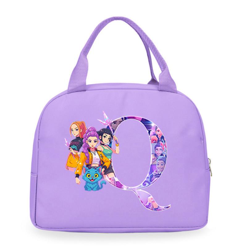 Kinderen Meisjes Kpop Rumi Zoey Mira Derpy Sajaboys Bedrukt Student Waterdicht Maaltijd Lunchbox Tas Casual Handtas