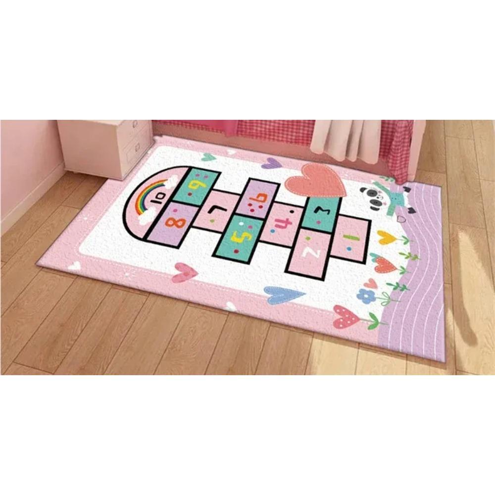 

М який килим з цифрами для гри в класики, килимок для підлоги, нековзний, для хлопчиків, дівчаток, малюків, навчальний, килимова доріжка для ігрової кімнати, спальні, класу 40x60cm 16x24 inch