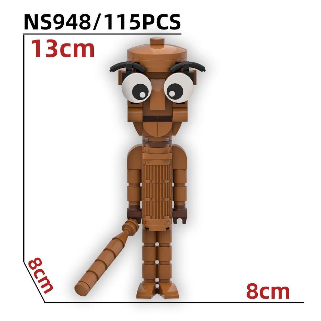 Tung Tung Tung Sahur Figure Building Blocks Tralalero Tralala Shark Toy Figure Lirili Larila Toy Bombardiro Crocodilo Gift