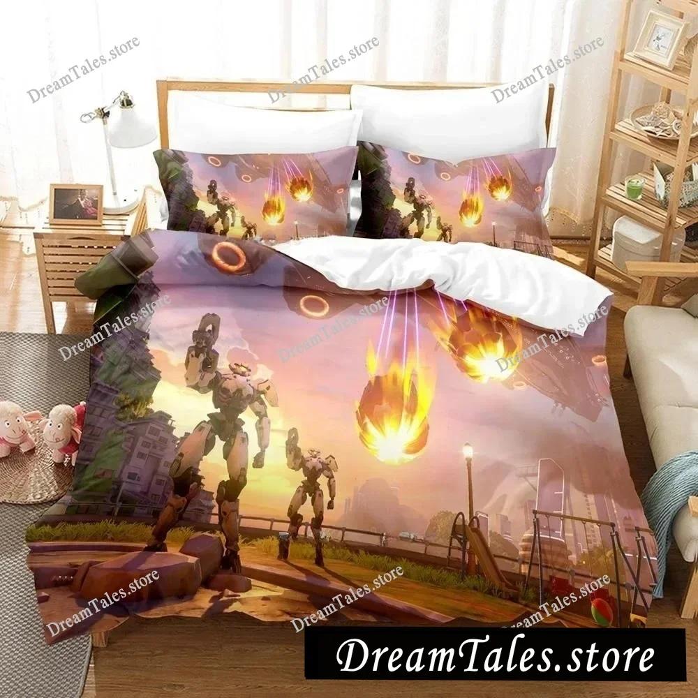 New Overwatch 2 Invasion Bedding Set Single Twin Full Queen King Size Bed Set Adult Kid Bedroom Duvet Cover Sets 3D Print Game