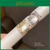 Vintage Style Gold Plated Zircon Square Ring For Women Geometric Design