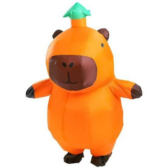 

Надувной костюм капибары для школьных мероприятий, Дня спорта, активного отдыха на природе, занятий родителя с ребенком и Хэллоуина Adult Standard Size