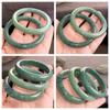 Natural A-Grade Burmese Jadeite Bangle, Round Bar, Bean and Apple Green Jade Jewelry.