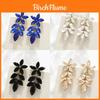 Geometric Alloy Earrings With Sparkling Rhinestones For Women Fashion Party Accessories