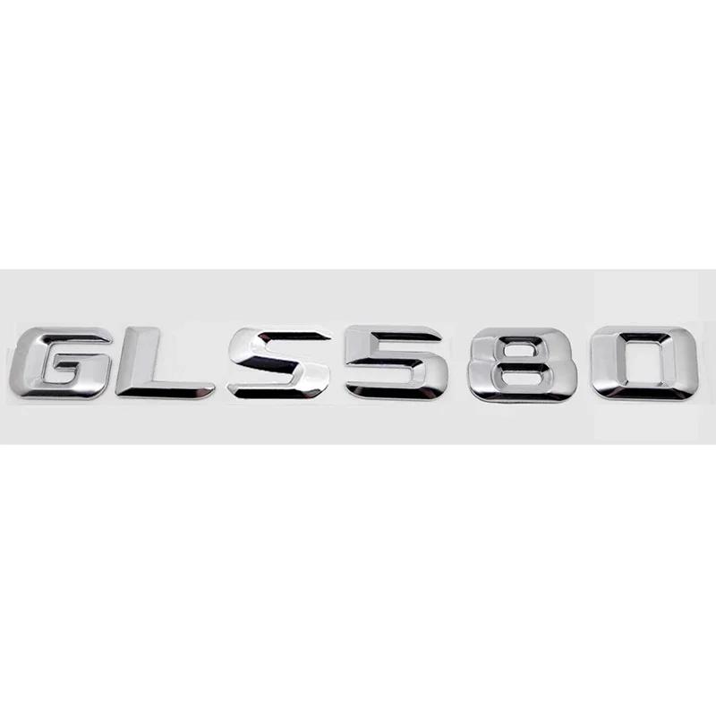 3D Car Stickers Rear Tail Decal Emblem for Mercedes Benz GLS400 GLS450 GLS500 GLS550 GLS580 GLS600 Accessories