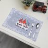 Festive Forest Man Cartoon Placemats: European & American Style Christmas Decorations for Home, Hotel, or Restaurant