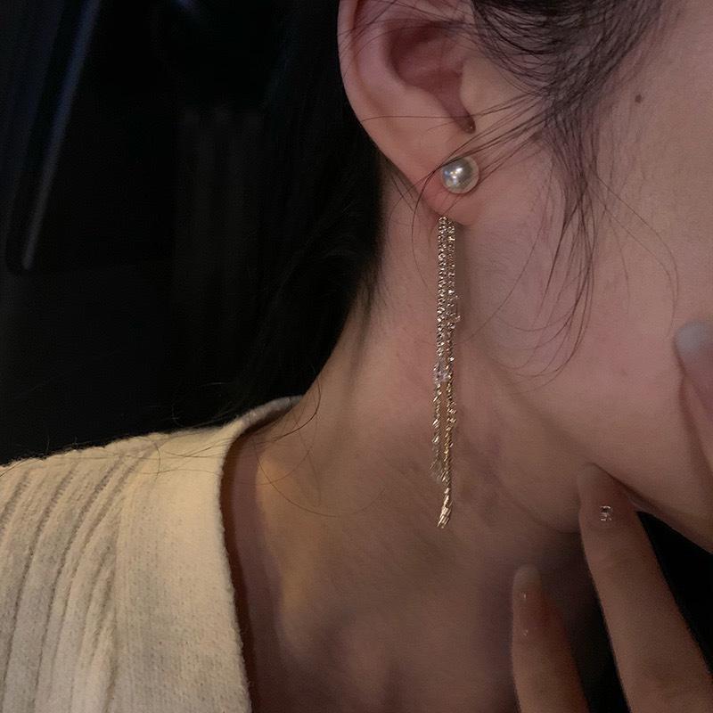 Autumn/Winter 2025 Trendy Checkered Mosaic Earrings for Women