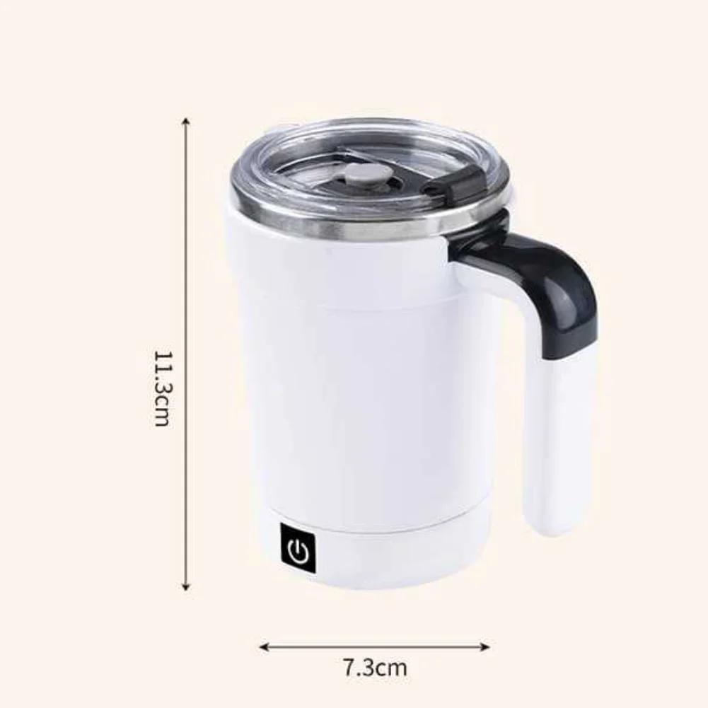 1ks Samo míchací hrnek 11,3*7,3cm Automatický míchací hrnek na kávu s displejem teploty, samo míchací hrnek Fialová/bílá/zelená