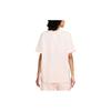 Nike Sportswear Essential Logo Solid Color Round Neck Pullover Short Sleeve Drop Shoulder T-Shirt Women T-Shirt Pink DN5698-610