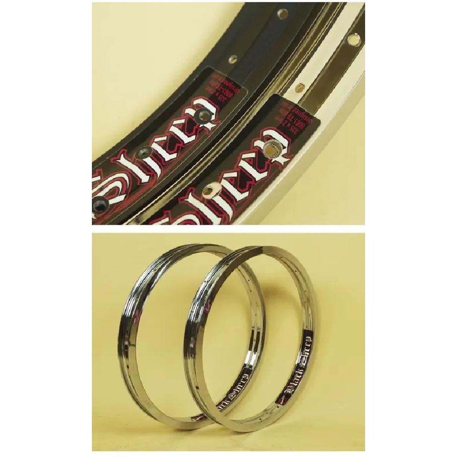 BMX Bike Rim, 36 Holes Skeleton, Widened Double Aluminum RIM Action, Stunt Bike Wheel Accessories, 18 Inch
