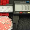 VINTAGE SEIKO 5 AUTOMATIC 7009A JAPAN MENS RED COLOR DIAL WATCH a701578-5 R206b-a701578