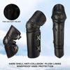 Winter Electric Motorcycle Knee Guards Riding Waterproof Cold Collision Resistant Warm PU Windproof Thickened Leg and Knee Guard