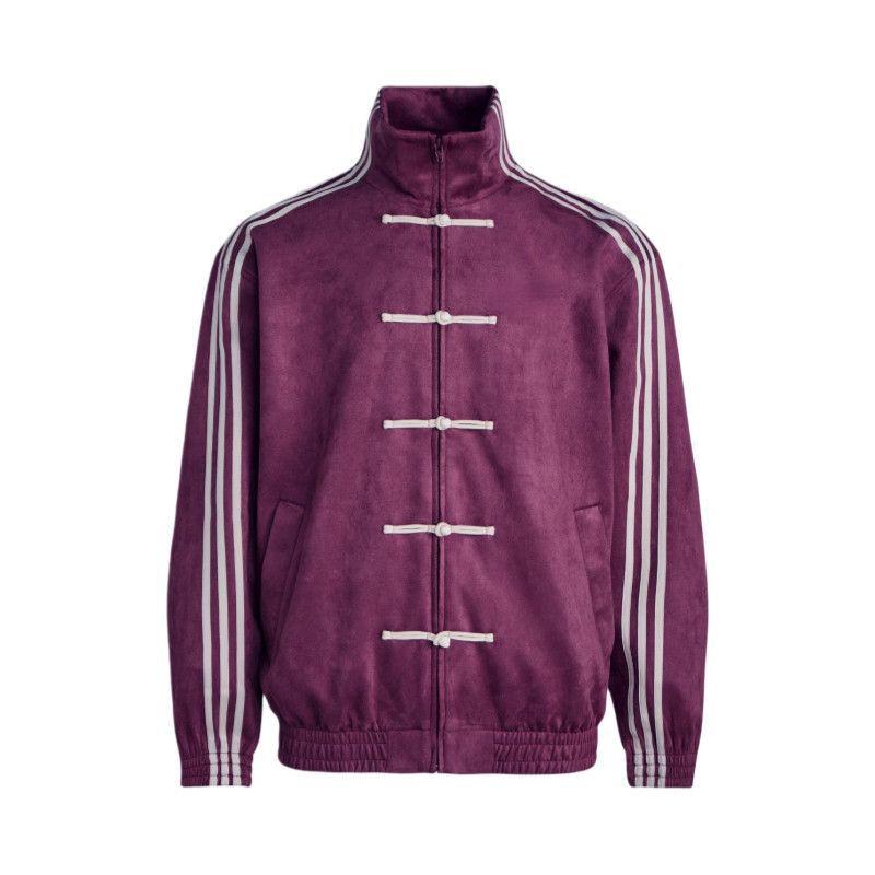 Frühlings-Herren Guochao Wildleder-Samtjacke: Neuer Chinesischer Stil Stehkragen mit Froschknöpfen, Erhältlich in 12 Farben