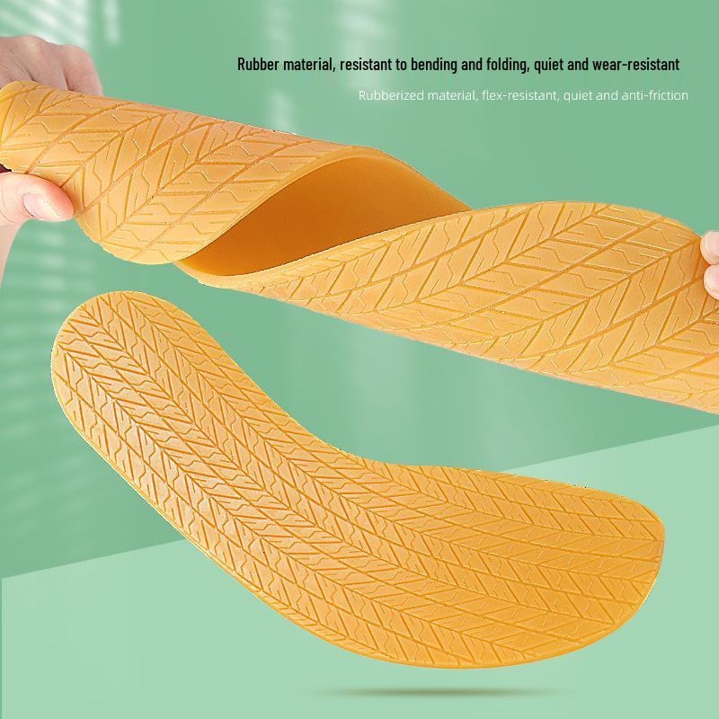 Anti-Wear Non-Slip Rubber Sole Stickers for Sound Absorbing and Repairing Leather Shoes