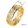 Huitan Hollow Out Design Women Ring Versatile Party Daily Inlaid Shining CZ Trendy Accessories Gold Color Fancy Wedding Jewelry