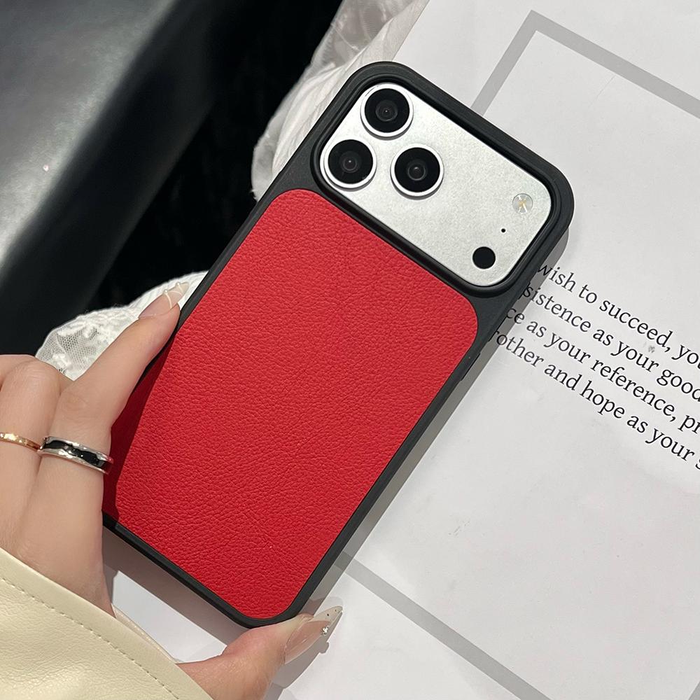 

Simple Matte Leather Textured Phone Case For iPhone 17 16 15 14 13 Pro Max Solid Color Shockproof Bumper Protection Shell Cover iPhone17
