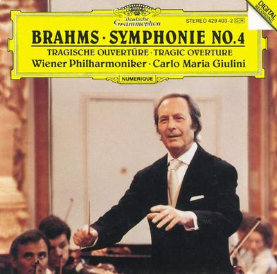 CD BRAHMS, GIULINI; VPO - Symphonie 4/Tragische Ouve 4294032 Deutsche Grammo 1990 Allemagne Classique Occasion
