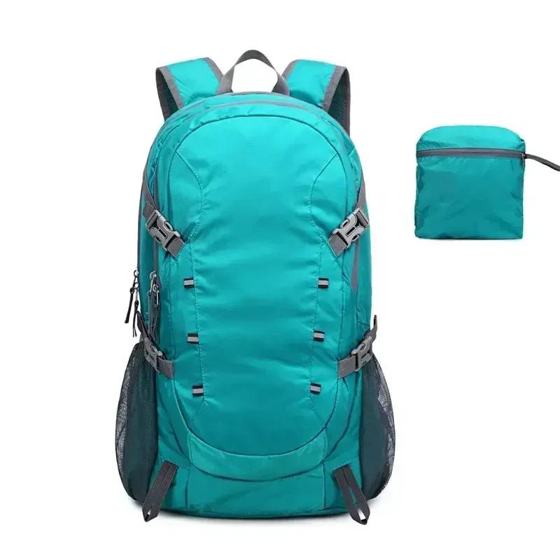 

Outdoor Foldable Backpack 40L Ultralight Waterproof Soft Camping Shoulder Pack Climbing Travel Mountaineering Camping Hiking Bag зелёный