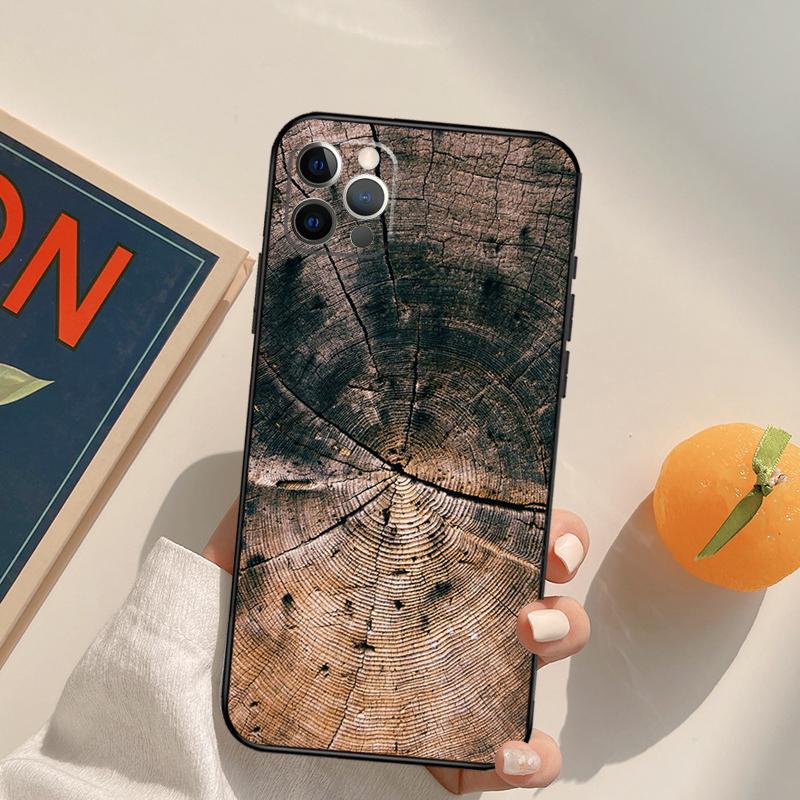 Pattern Wood Textures Funda Case For iPhone 16 15 14 Pro Max 11 12 13 Pro Max Mini XR 16 15 Plus 16e Phone Cover